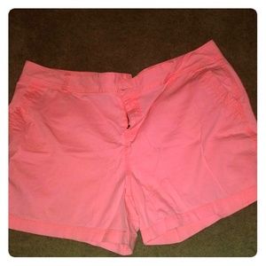 Bright pink shorts